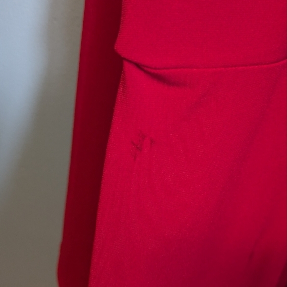 Elegant Red Long Sleeve Dress - Picture 3 of 4